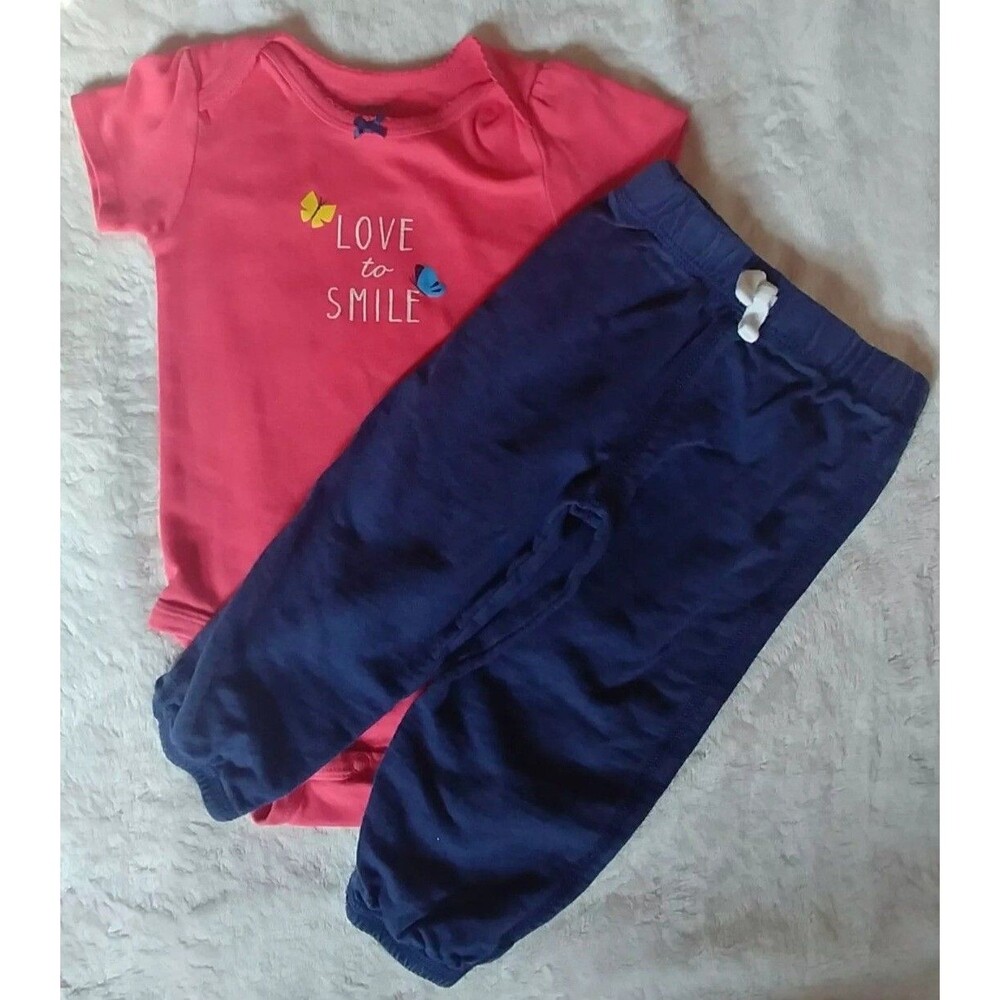 shirt pants 18 months Carters girls baby 2 piece Set infant outfit